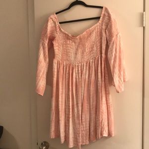 Torrid Pink Smocked Babydoll Dress